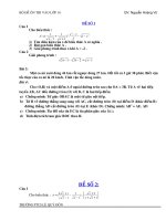 Bộ đề ôn thi lớp 9