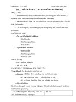 giáo án an toàn giao thông 4