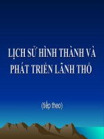 Bai 5 : Lich sử hình thanh lãnh thổ ( tiếp theo )
