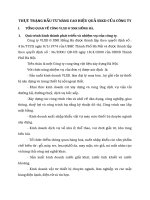 THỰC TRẠNG ĐẦU TƯ NÂNG CAO HIỆU QUẢ SXKD CỦA CÔNG TY