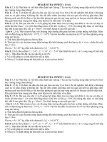 KIỂM TRA 1 T LỚP 11