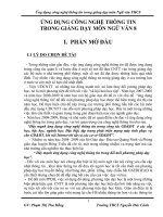 Ứng Dụng CNTT trong giảng dạy môn Ngữ Văn 8