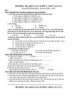 KS LY 6- THCS ĐOAN HÙNG