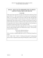 BÁO CÁO TÀI CHÍNH ĐỐI VỚI CÁC KHOẢN LỢI ÍCH TỪ HOẠT ĐỘNG LIÊN DOANH