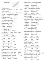 Ôn hè Anh 9 ( số 1)