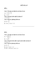 KIỂM TRA ĐS & GT 11_TUẦN 7