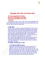 Sinh viên và kỹ năng mềm - Tiểu luận