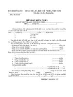 Biên bản bầu CTCĐCS