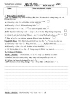 Kiểm tra đại số 9- Chương II