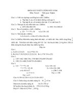 khảo sát chất lượng toán 6 nh: 08-09