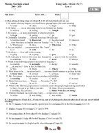 Tieng Anh 10 test 15 (1st), Term I