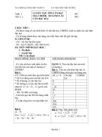 giáo án tự chọn toán lớp 9