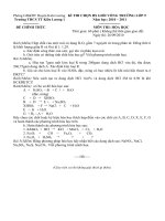 Đề thi chọn HSG vòng trường21-2011