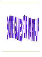 Một số trò chơi ứng dụng