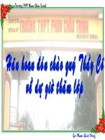 CHÂU PHI VÀ KHU VỰC MĨ LATINH