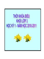 TKB KHỐI LỚP 3 - HK1 - NH 2010-2011