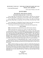 QĐ 52/2006-BGD về thi Học sinh giỏi