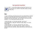 Tạo hyperlink trong Word