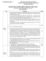 Đề thi HSG tỉnh môn sinh 9