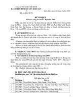 KẾ HOẠCH GIAO BAN CỤM NĂM 2009