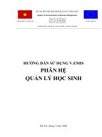 hướng dẫn sự dụng phân hệ QLHS