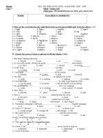 ĐỀ CHỌN HSG AV9( sô 3)