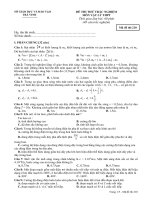 Đề thi đại học môn vật lý mã đề 210