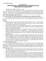 Tham luận ƯDCNTT, DMPPDH