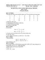 Đề thi HKII nam 08-09