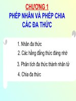Tiet 1- Bai 1- DS8. Nhan dơn thưc vơi da thuc