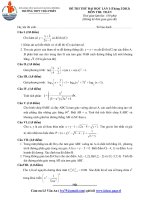 ĐỀ THI THỬ ĐẠI HỌC LẦN I Môn TOÁN NĂM 2013 TRƯỜNG THPT CHUYÊN THÁI PHIÊN 