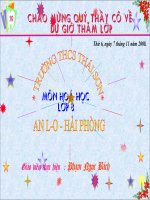 Tiết 18 Phản ứng hóa học