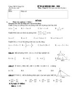 đề thi lại môn toán 8 năm 2009