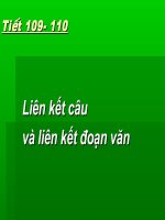 Liên kết câu và liên kết đvăn