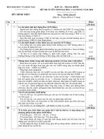 Đáp án – thang điểm đề thi tuyển sinh Đại học, Cao đẳng năm 2004