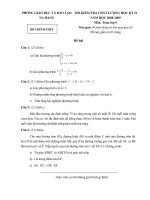 Đề thi Toán 9 - Đáp án