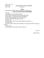 Đề kiểm tra văn 8 học kỳ I