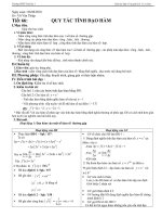 Quy tắc tính đạo hàm