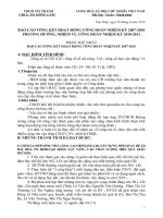 TỔNG KẾT CÔNG ĐOÀN 2007-2010, PHƯƠNG HƯỚNG, NHIỆM VỤ CÔNG ĐOÀN 2010-2012