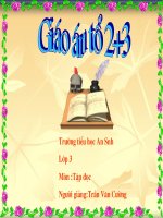 Tập dọc.Tiếng ru