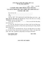 Mau ban cam ket xay dung truong hoc than thien