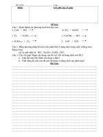 bai kiem tra chuong I Hoa 9