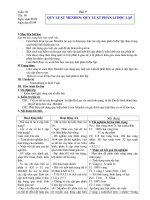 BÀI 9: QUY LUẬTT MENĐEN: QUY LUẬT PHÂN LI ĐỘC LẬP