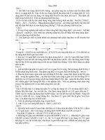 Đề thi chuyên hóa Lê quý đôn QTrị năm 2009