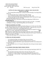 Kế hoạch tháng 10