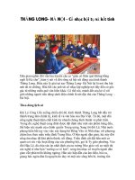 Thăng long-Hà Nội,nhạc cổ hội tụ và kết tinh