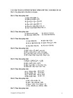 Các bài toán về đa thức và tứ giác