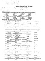 de thi thu tot nghiep 12