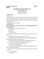 Đề KTĐK HKI Lịch sử 4