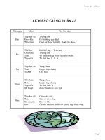 Giáo án lớp 1 tuần 23